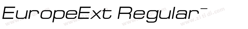 EuropeExt Regular字体转换